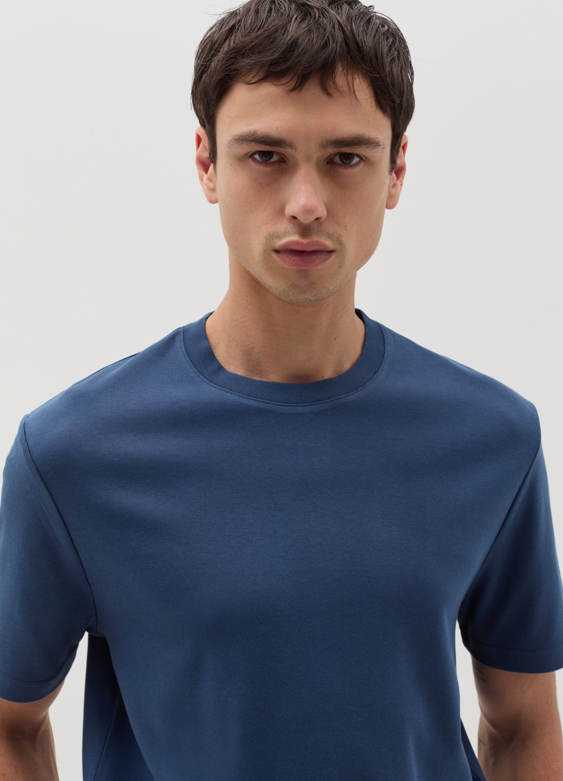 Interlock cotton T-shirt