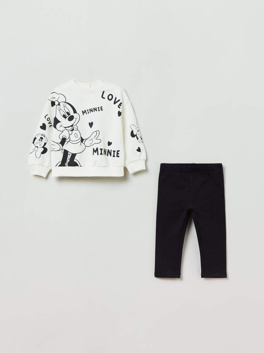 Fleece jogging set with Minnie Mouse print_0