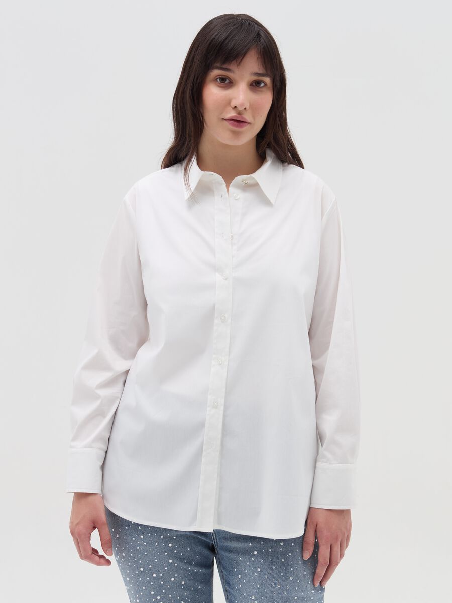 Curvy shirt in poplin_2