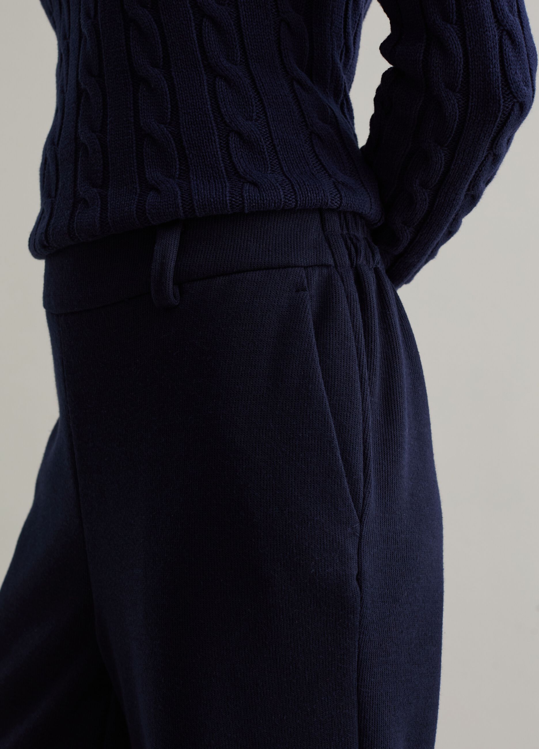 Relaxed-fit knit trousers