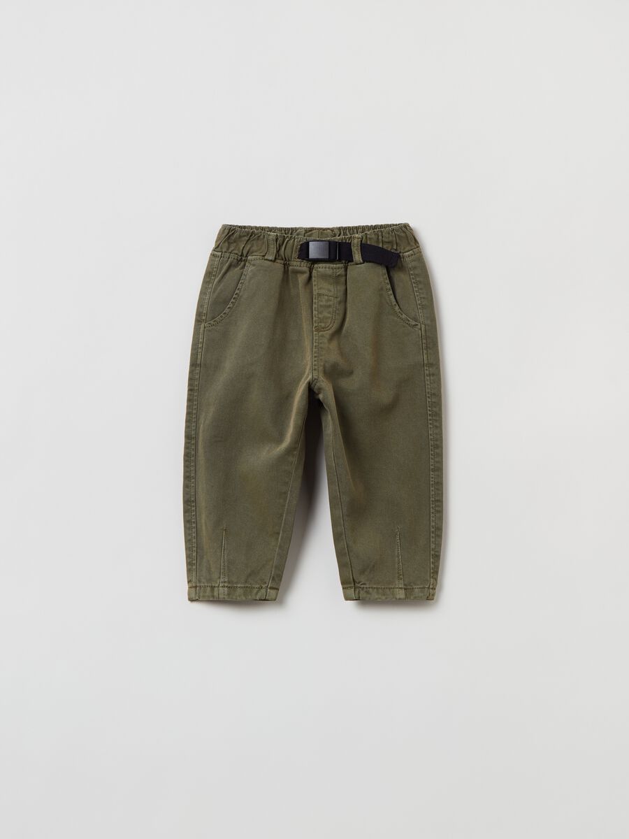 Pantaloni in cotone e Lyocell _0