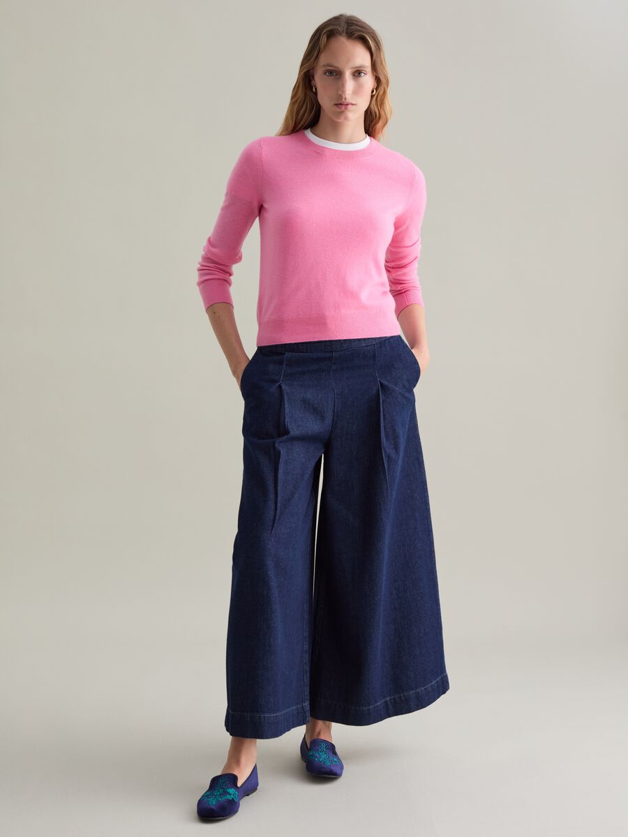 Wool pullover with round neck_0