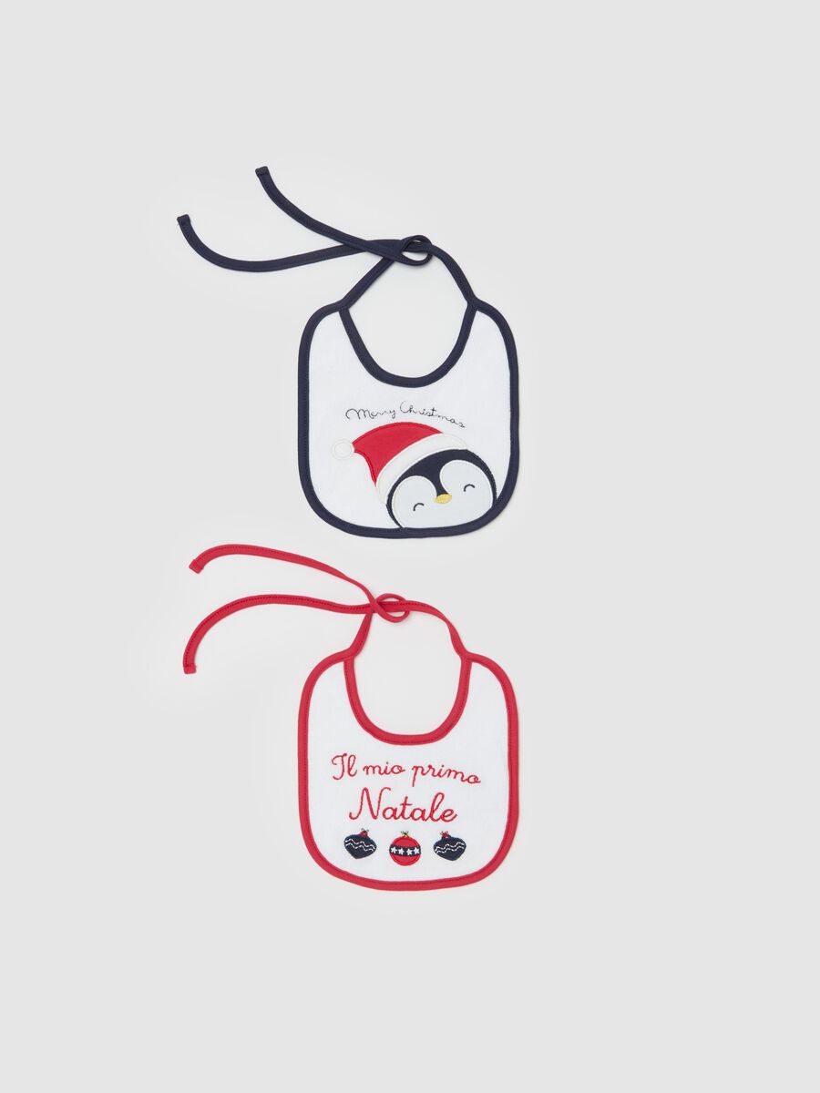 Two-pack "Il mio primo Natale" bibs_0