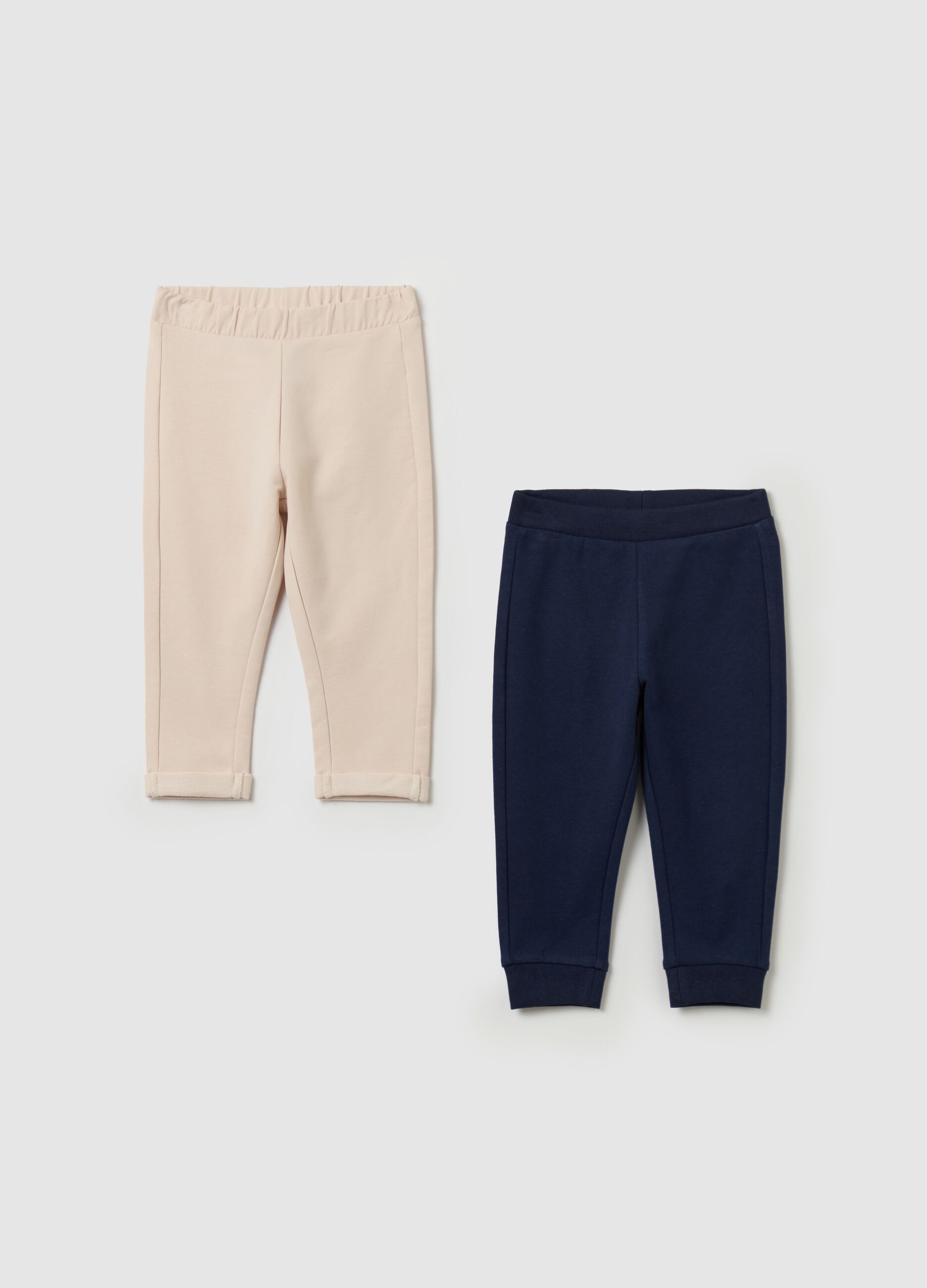 Bipack joggers in cotone stretch