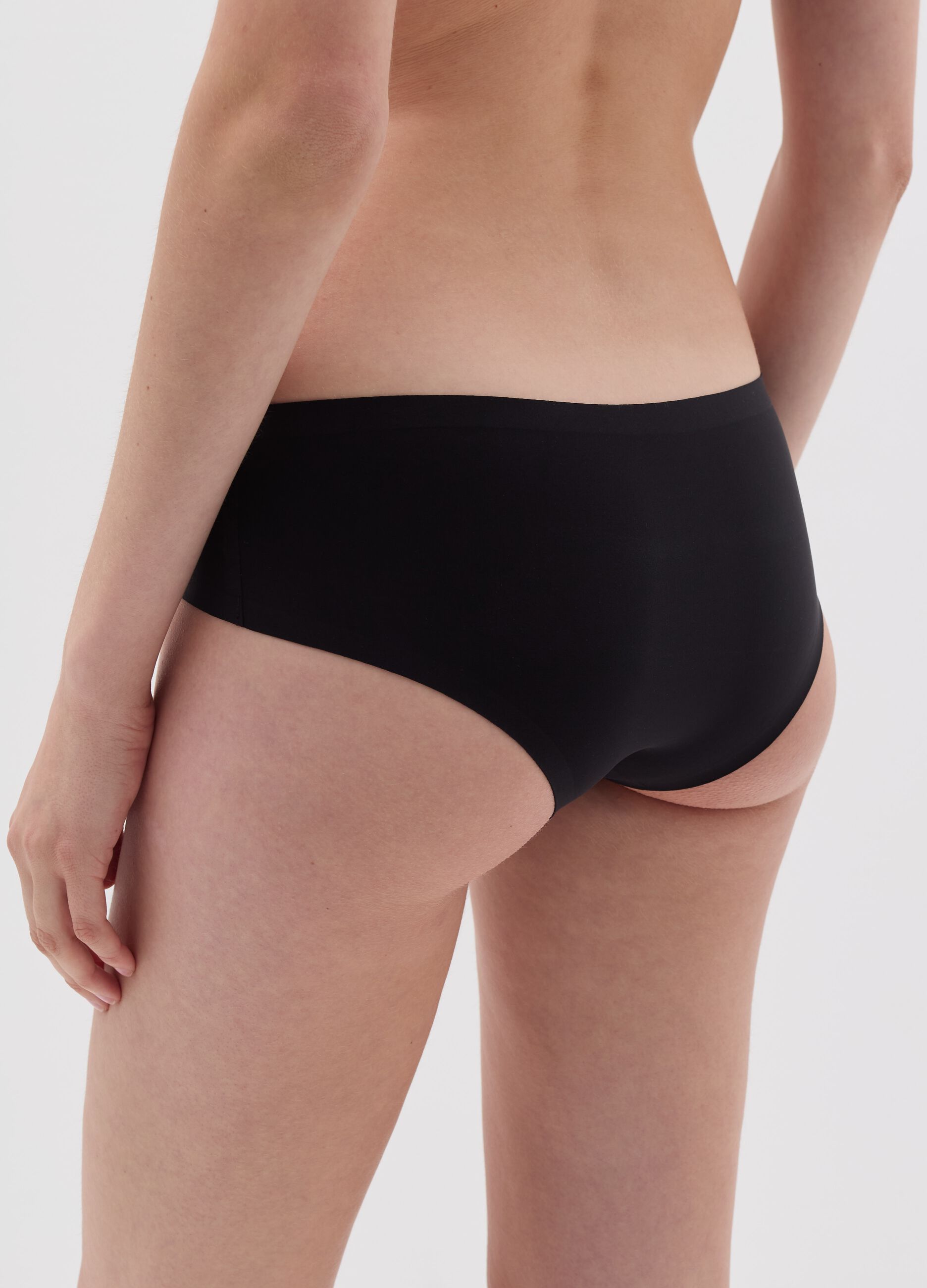 French knickers in seamless microfibre