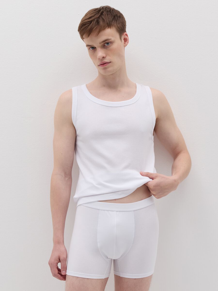 Two-pack midi boxer shorts in stretch Supima cotton_0