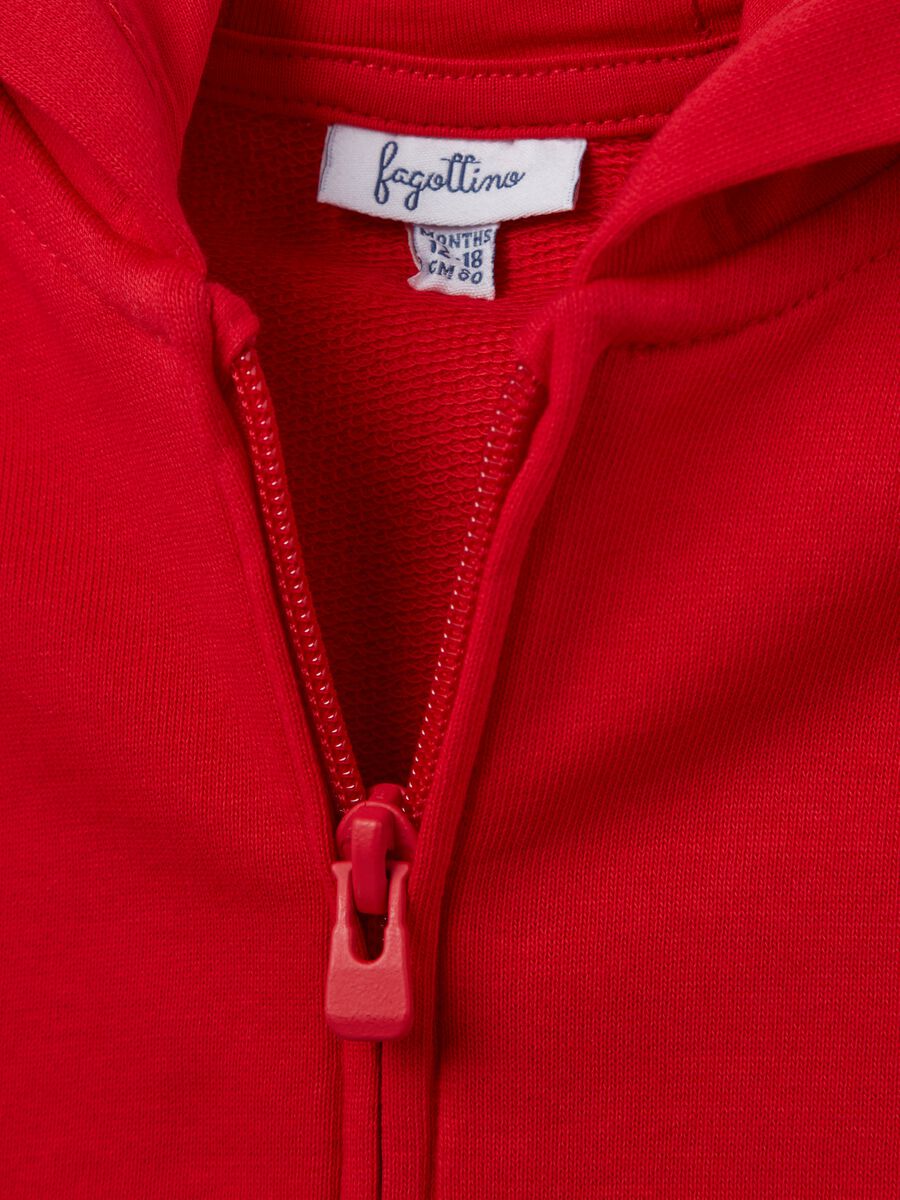 Full-zip sweatshirt in French terry with hood_2