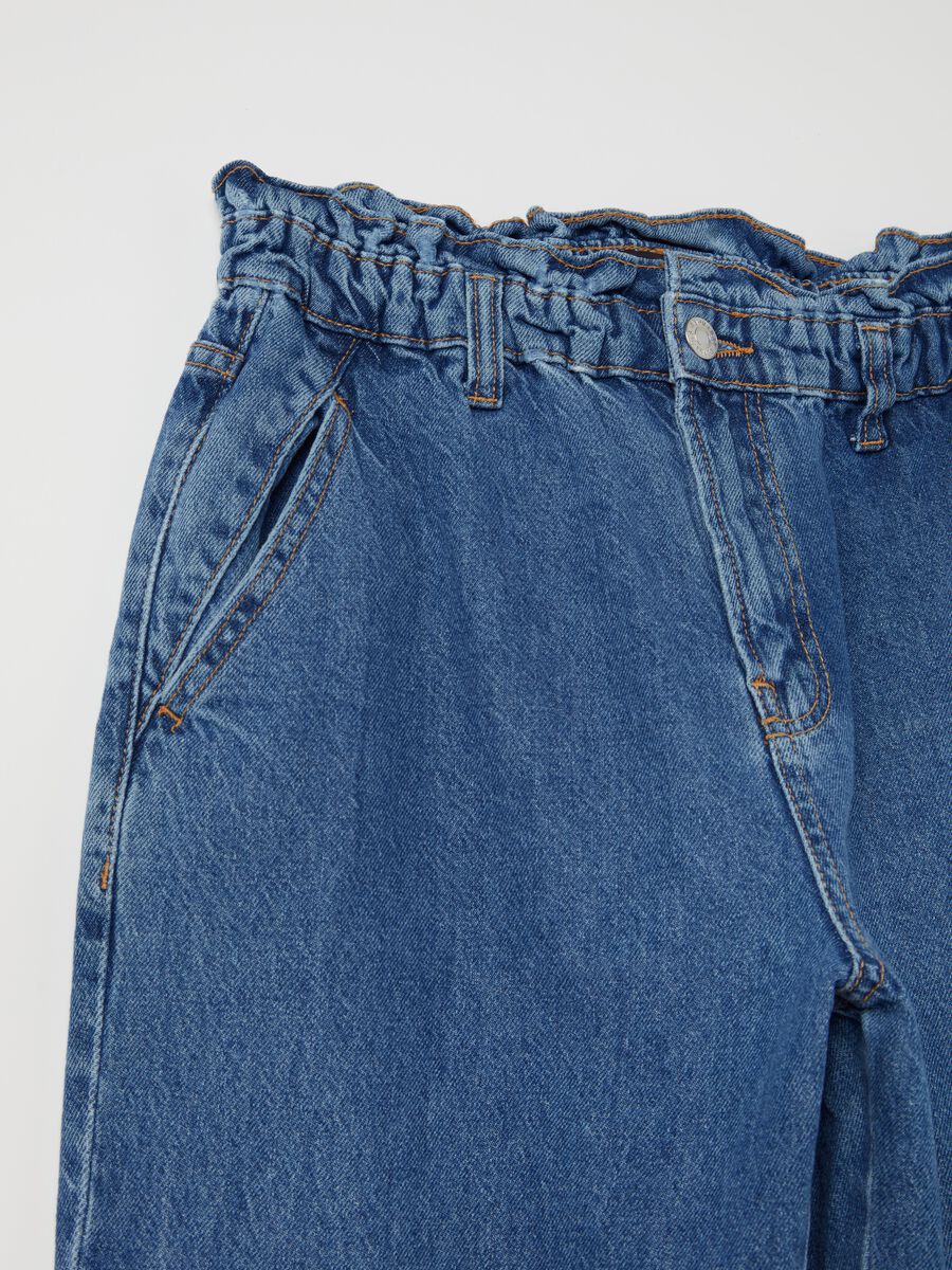 Paper bag jeans with pockets_5