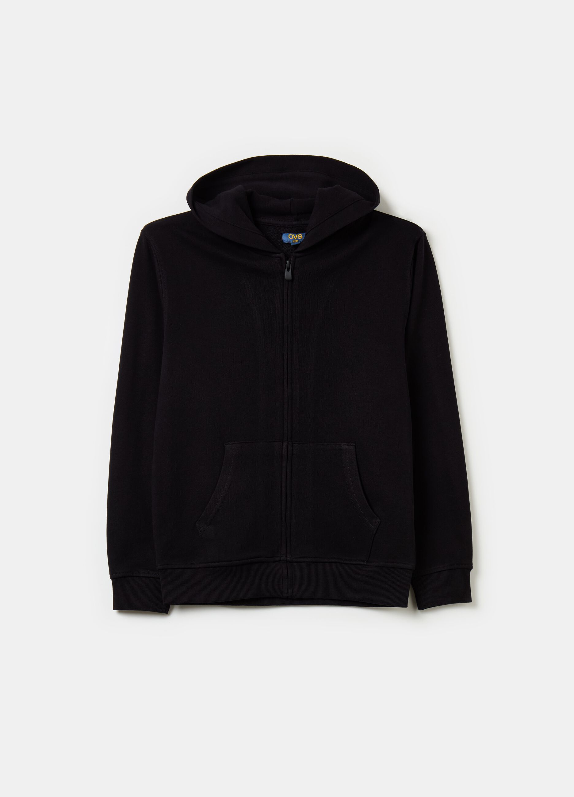 Essential full-zip sweatshirt with hood