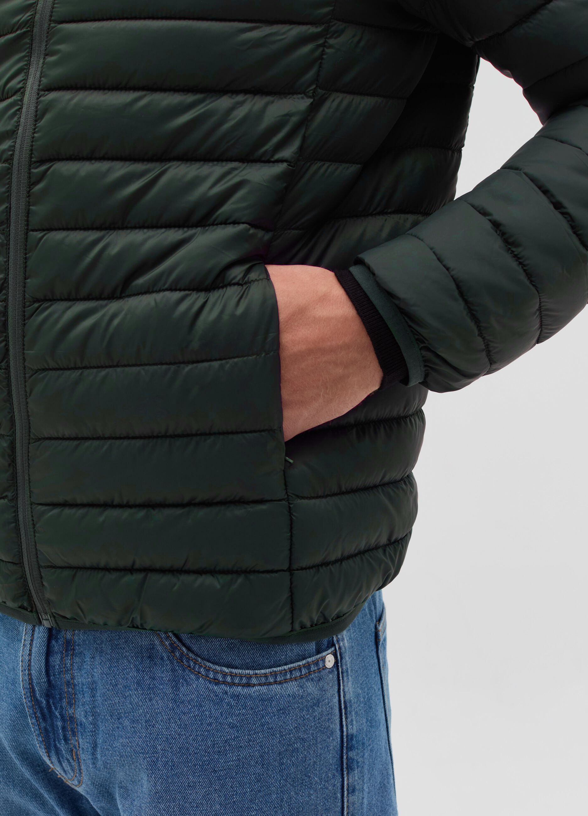 Ultralight full-zip down jacket