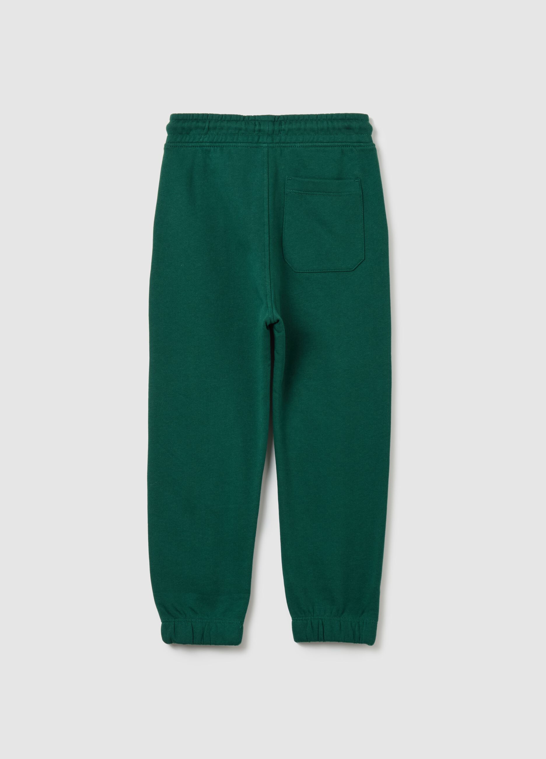 Fleece joggers with drawstring