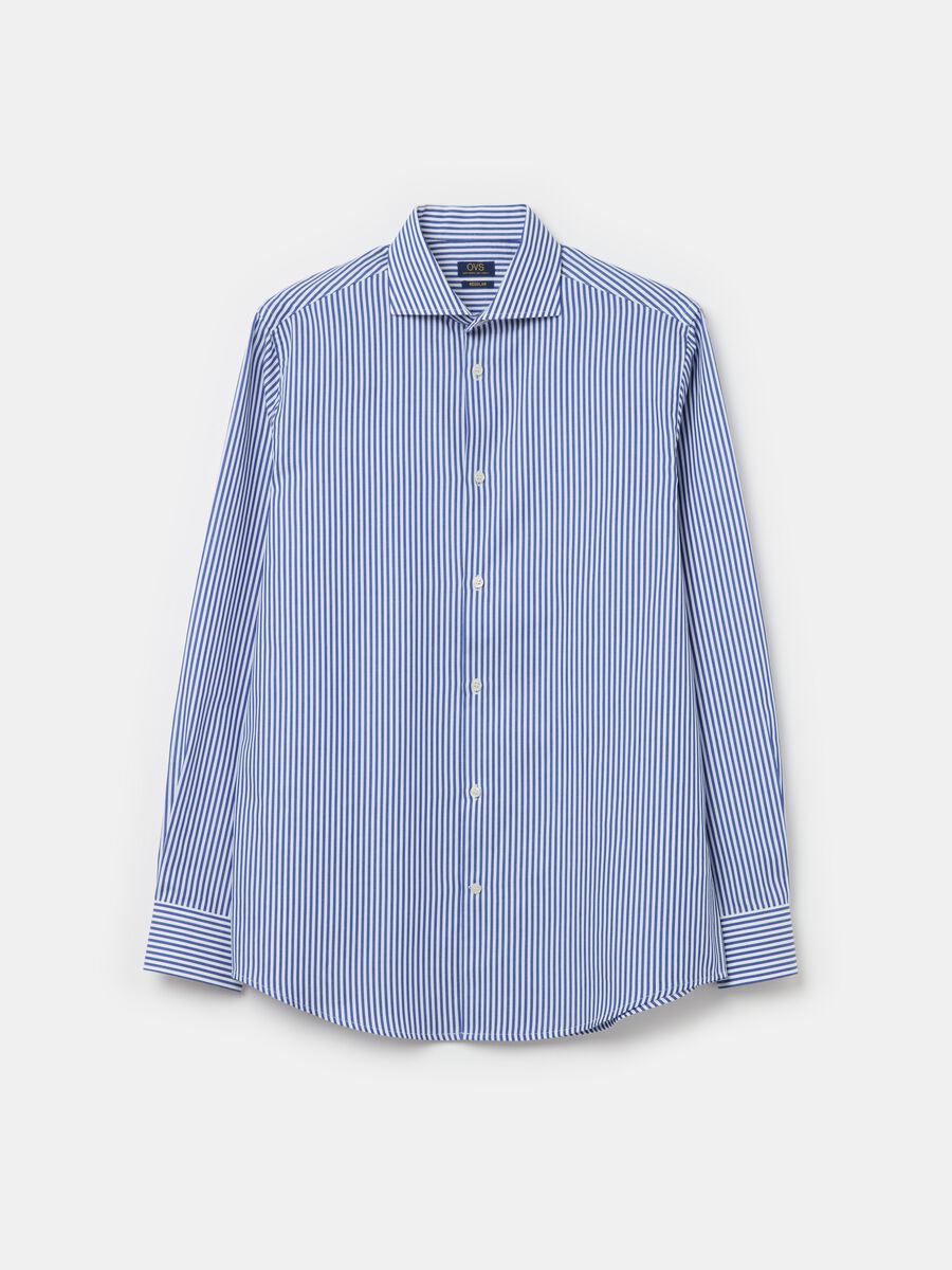 Regular-fit easy-iron striped shirt_4