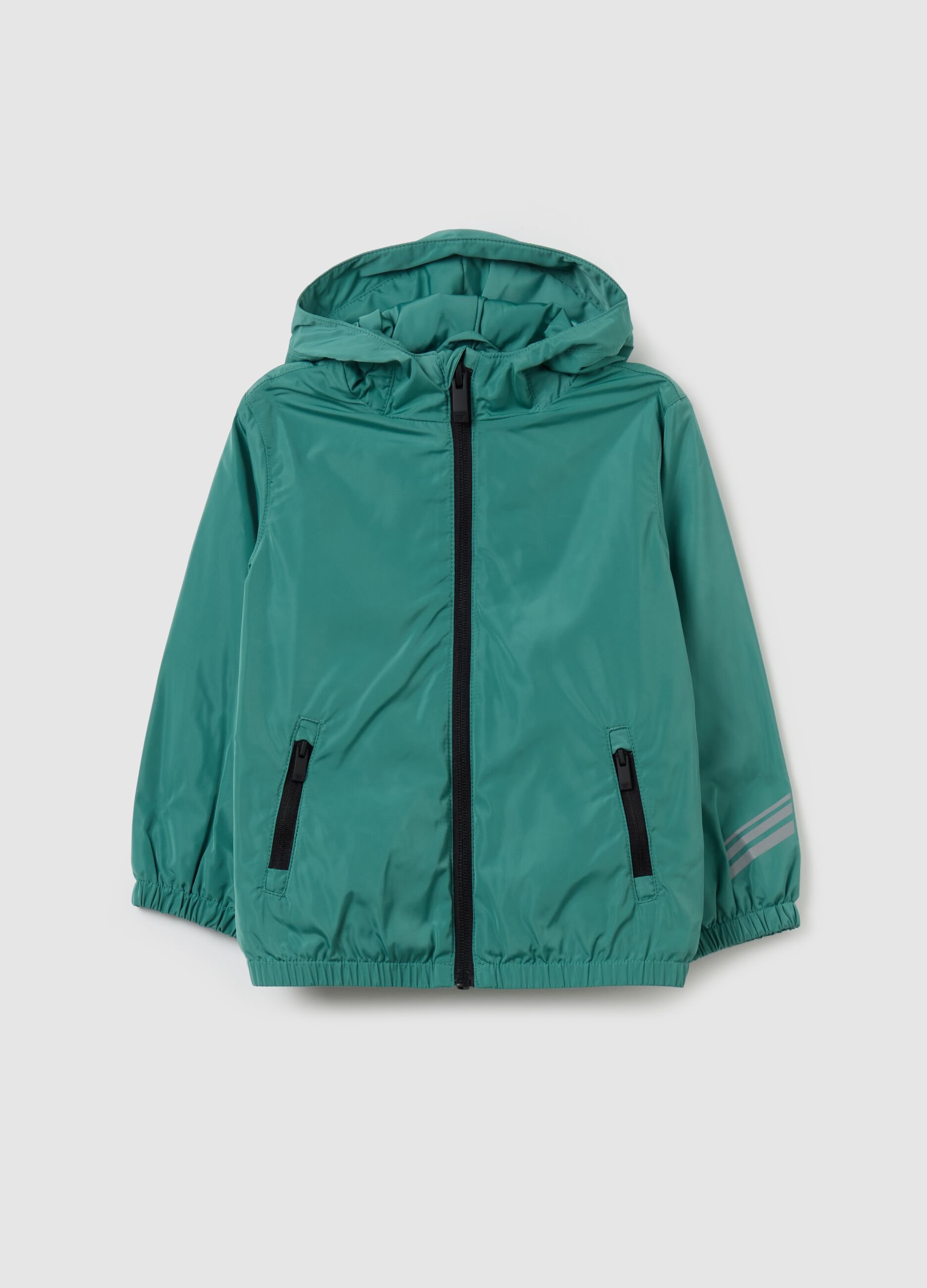 Waterproof jacket with hood