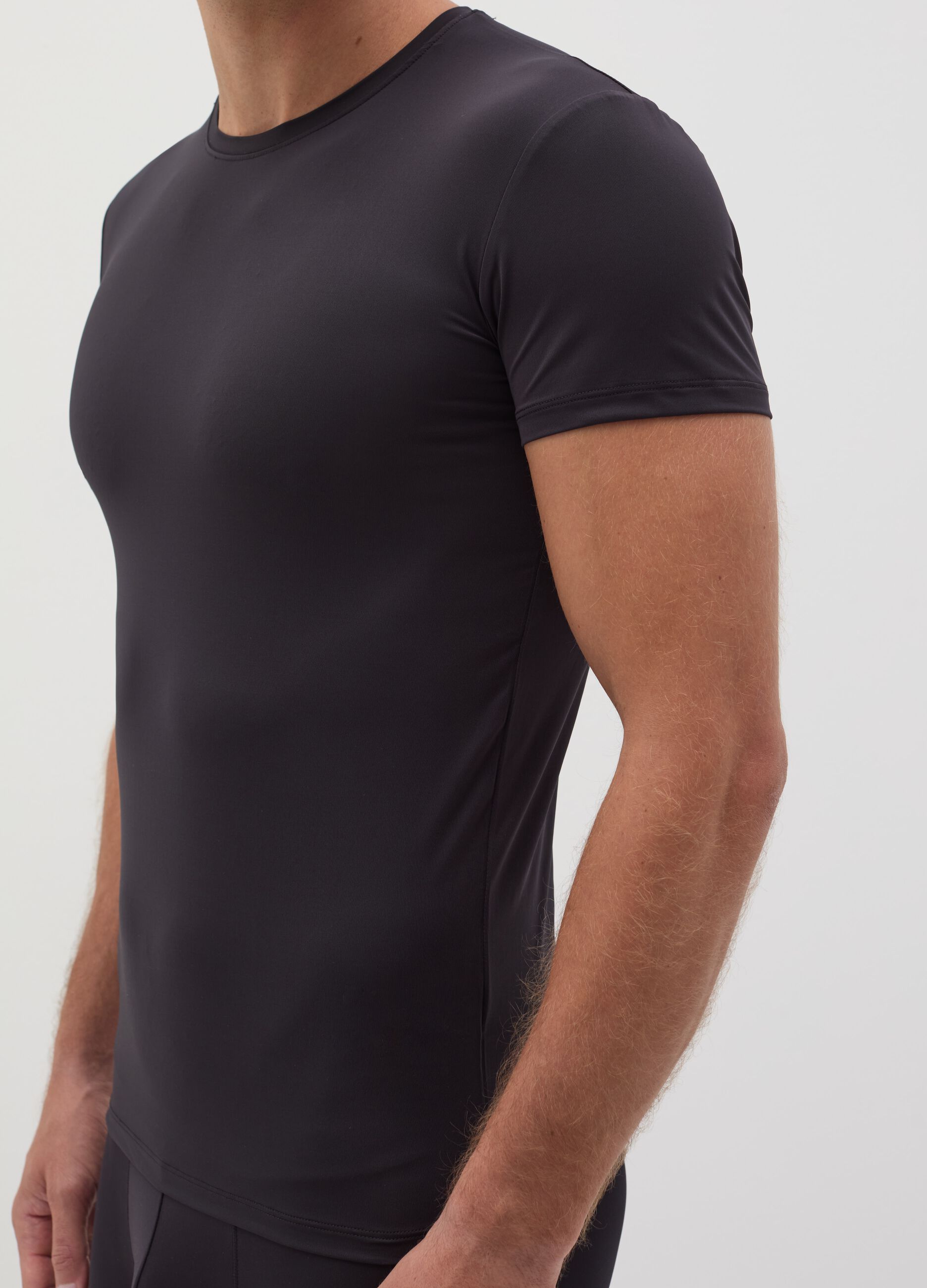 T-shirt intima in microfibra stretch