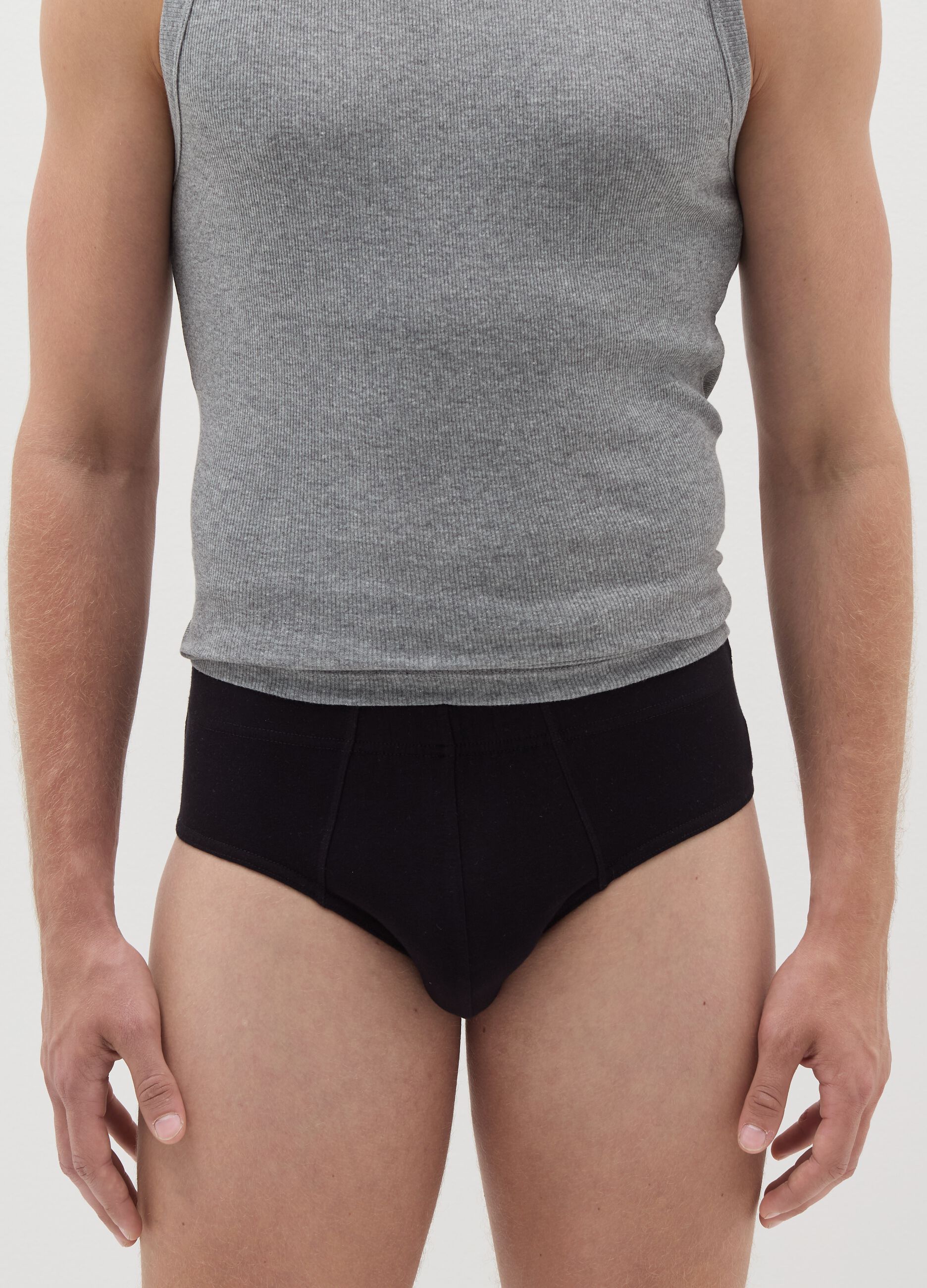 Three-pack briefs in stretch organic cotton