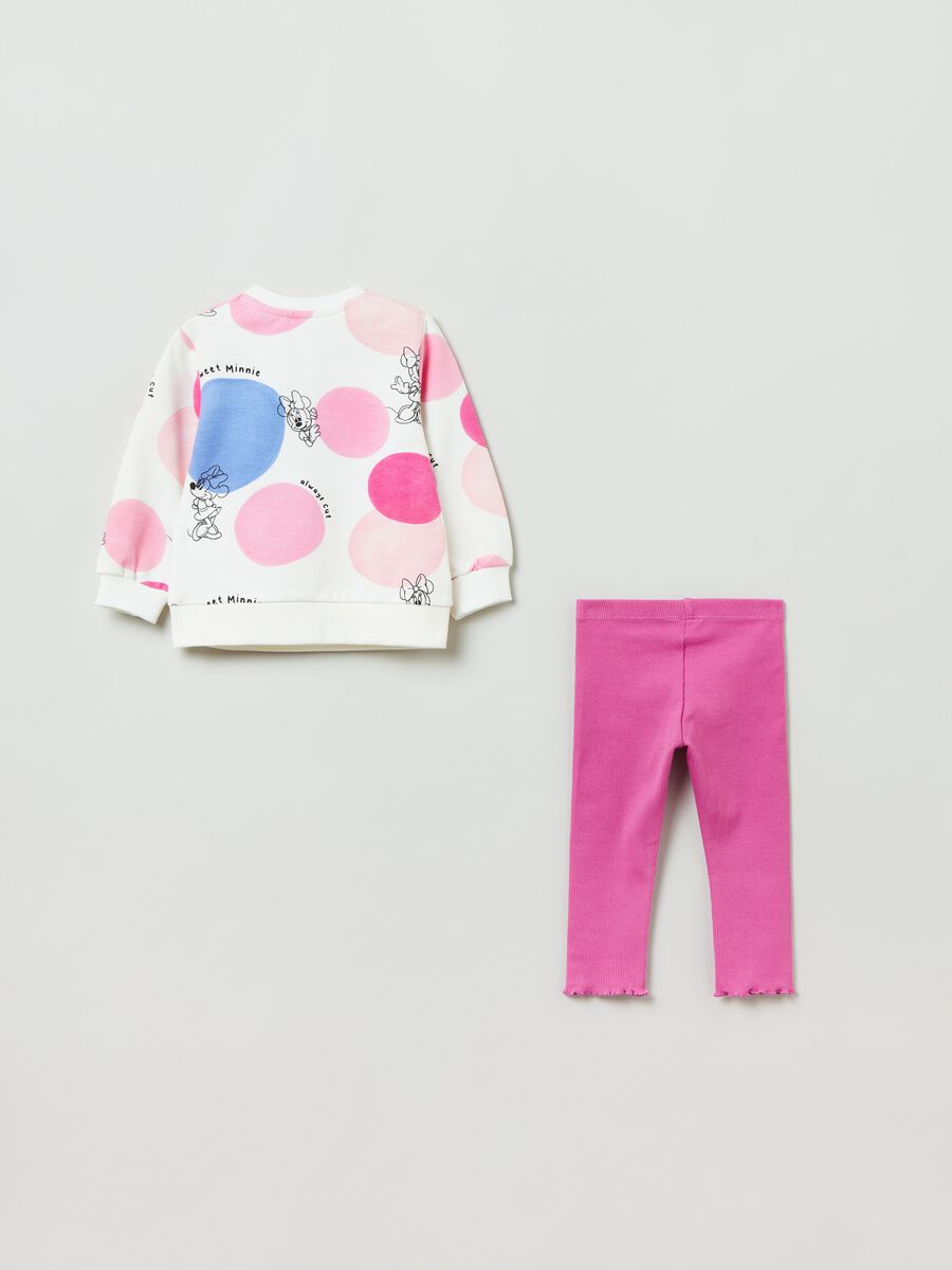 Fleece jogging set with Minnie Mouse print_1