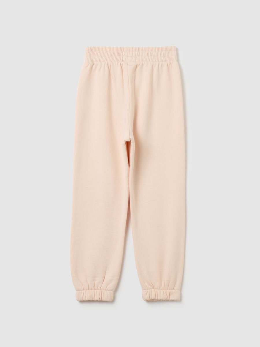 Solid colour plush joggers_1