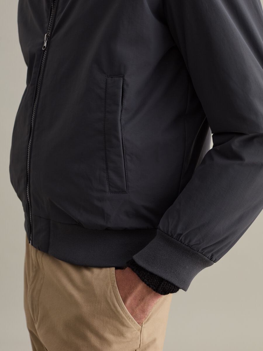 Full-zip bomber jacket with high neck_3