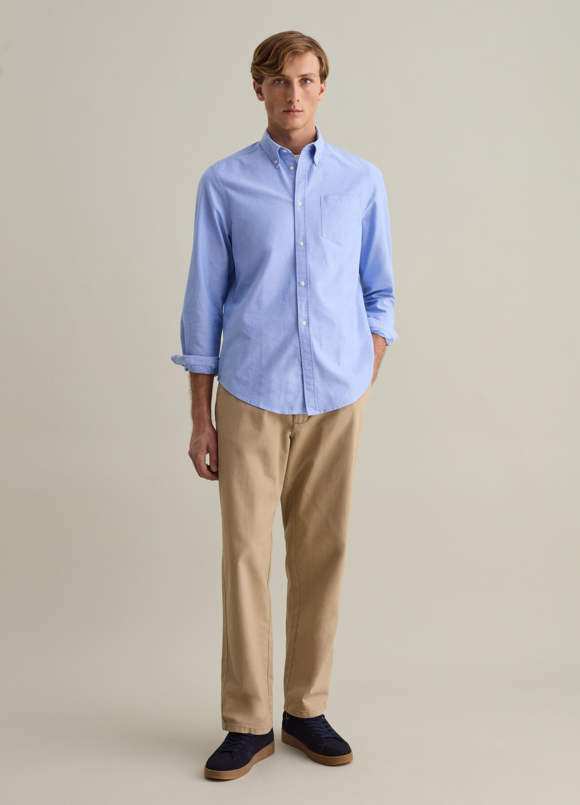 Regular-fit shirt in Oxford cotton