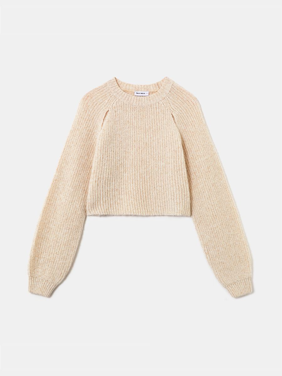 Cut-out sweater in lurex_4