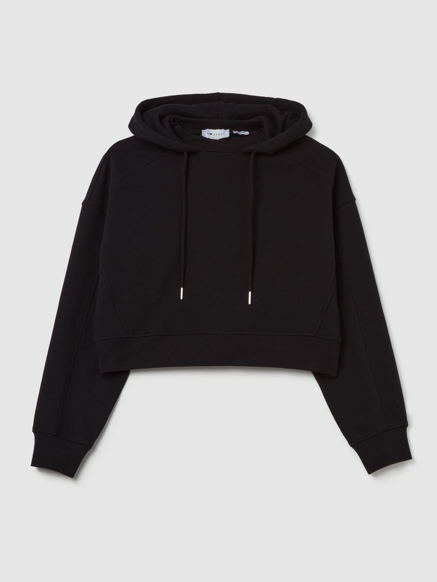 Crop sweatshirt with hood_4