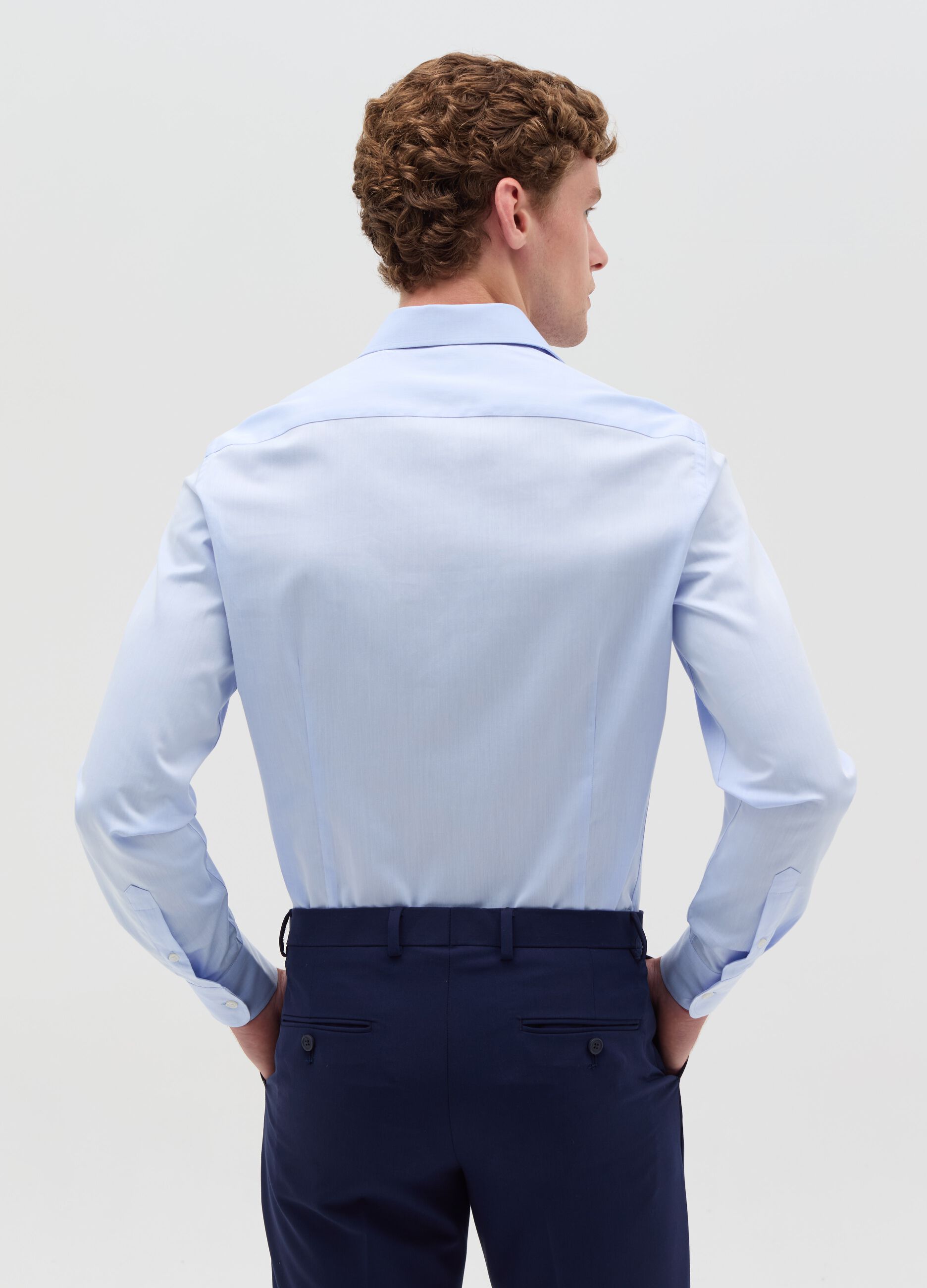 Slim-fit shirt in cotton