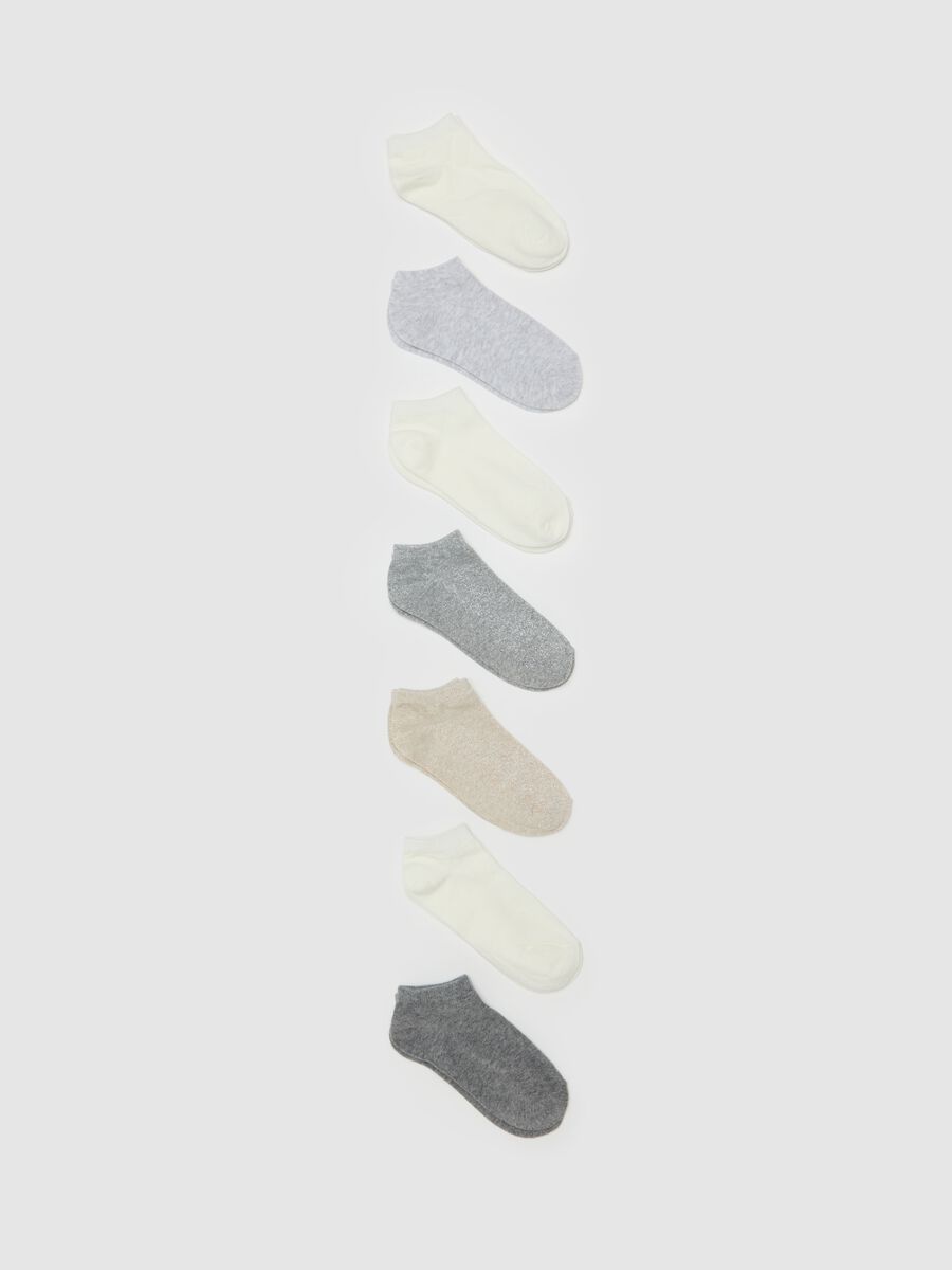 Seven-pair pack shoe liners in organic cotton_0