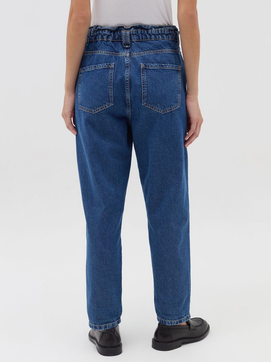 Paper bag jeans with pockets_2