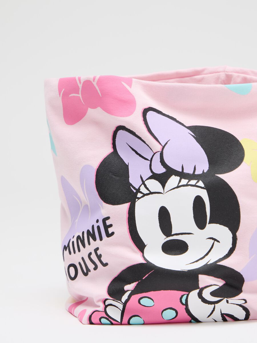 Organic cotton fleece neck warmer with Minnie Mouse print_2