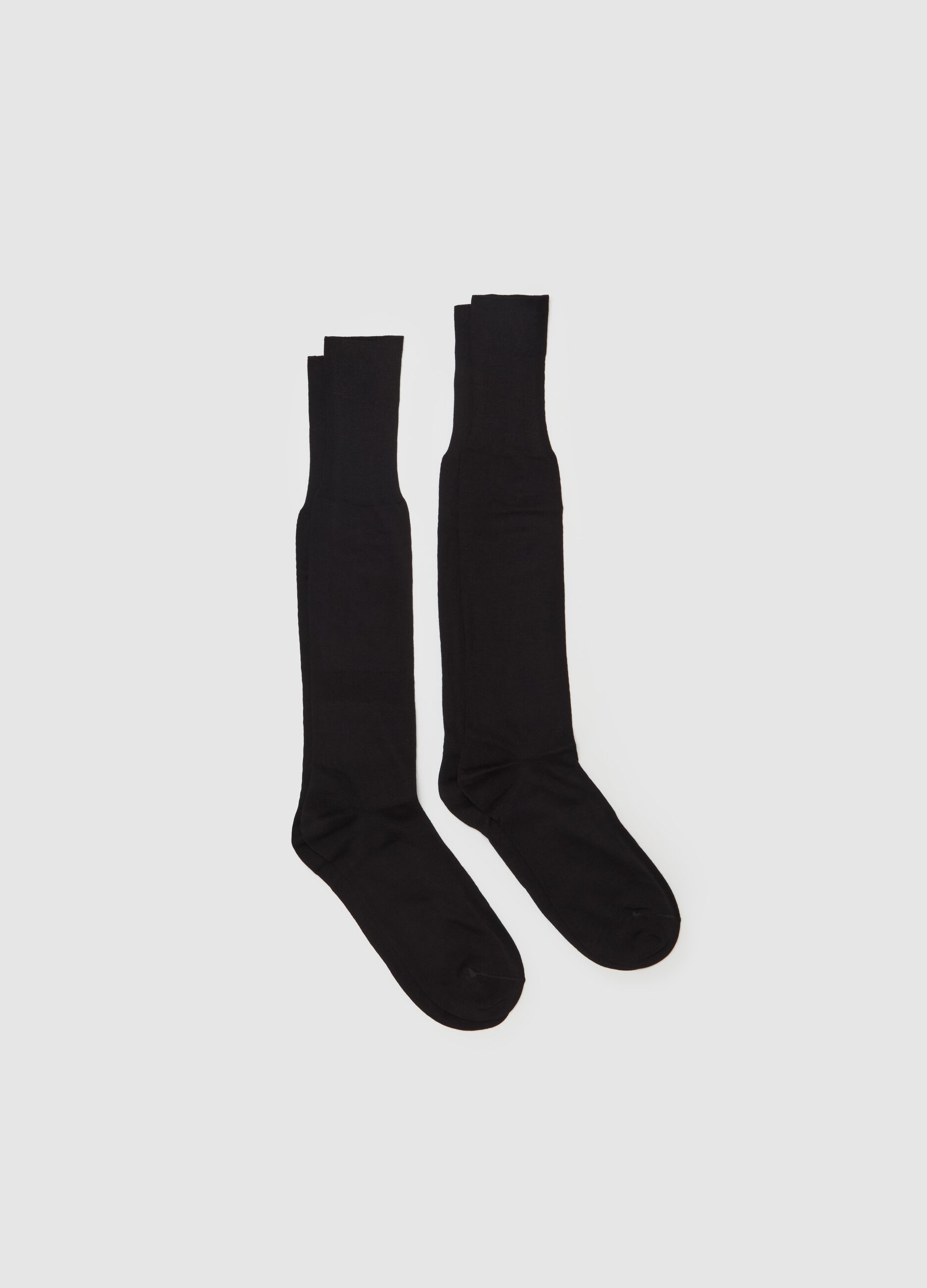 Two-pair pack long organic cotton socks