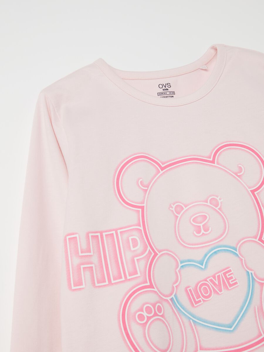 Pigiama in cotone bio orsetto "HIP HOP LOVE"_2