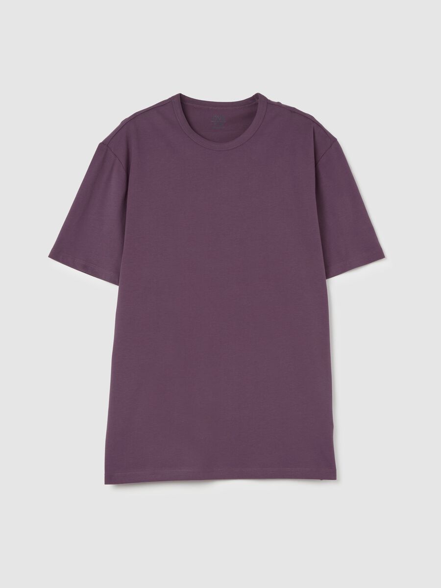 Cotton T-shirt with round neck_4