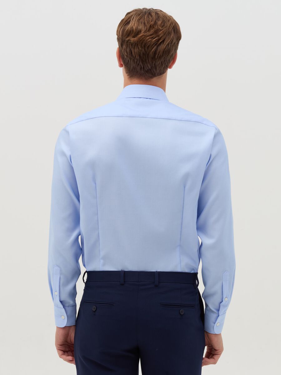 Slim-fit shirt in double-twist cotton_1