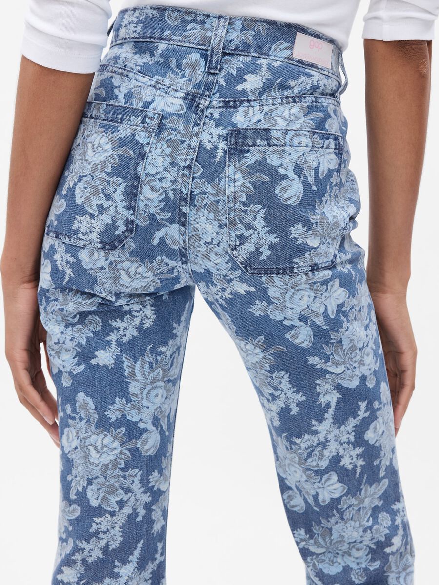 LoveShackFancy flare-fit jeans with print_2