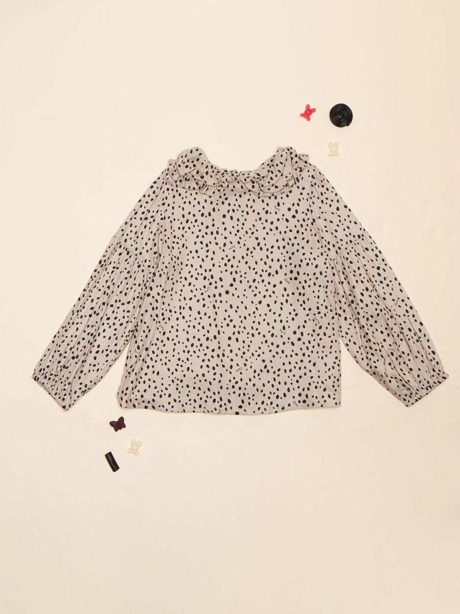 Blusa a pois in pura viscosa_0