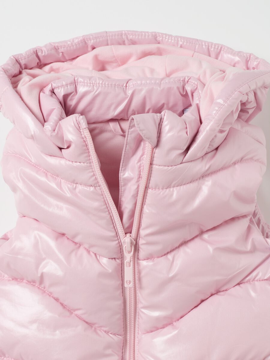 Full-zip quilted gilet with hood_2