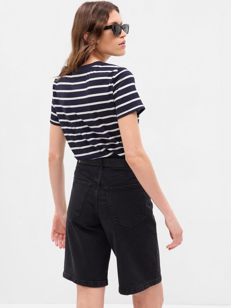 Organic cotton T-shirt with stripes_1