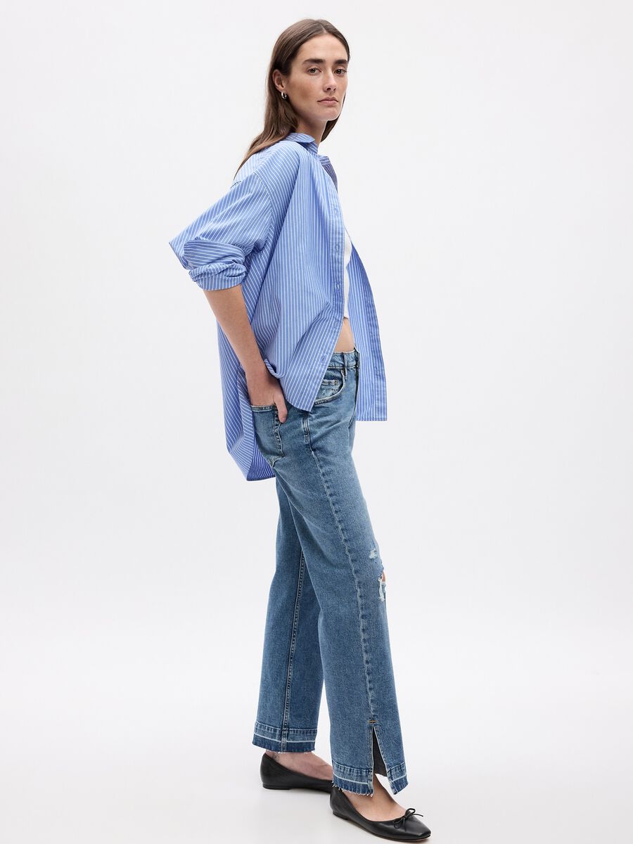 Loose-fit high-rise jeans with acid wash treatment_1