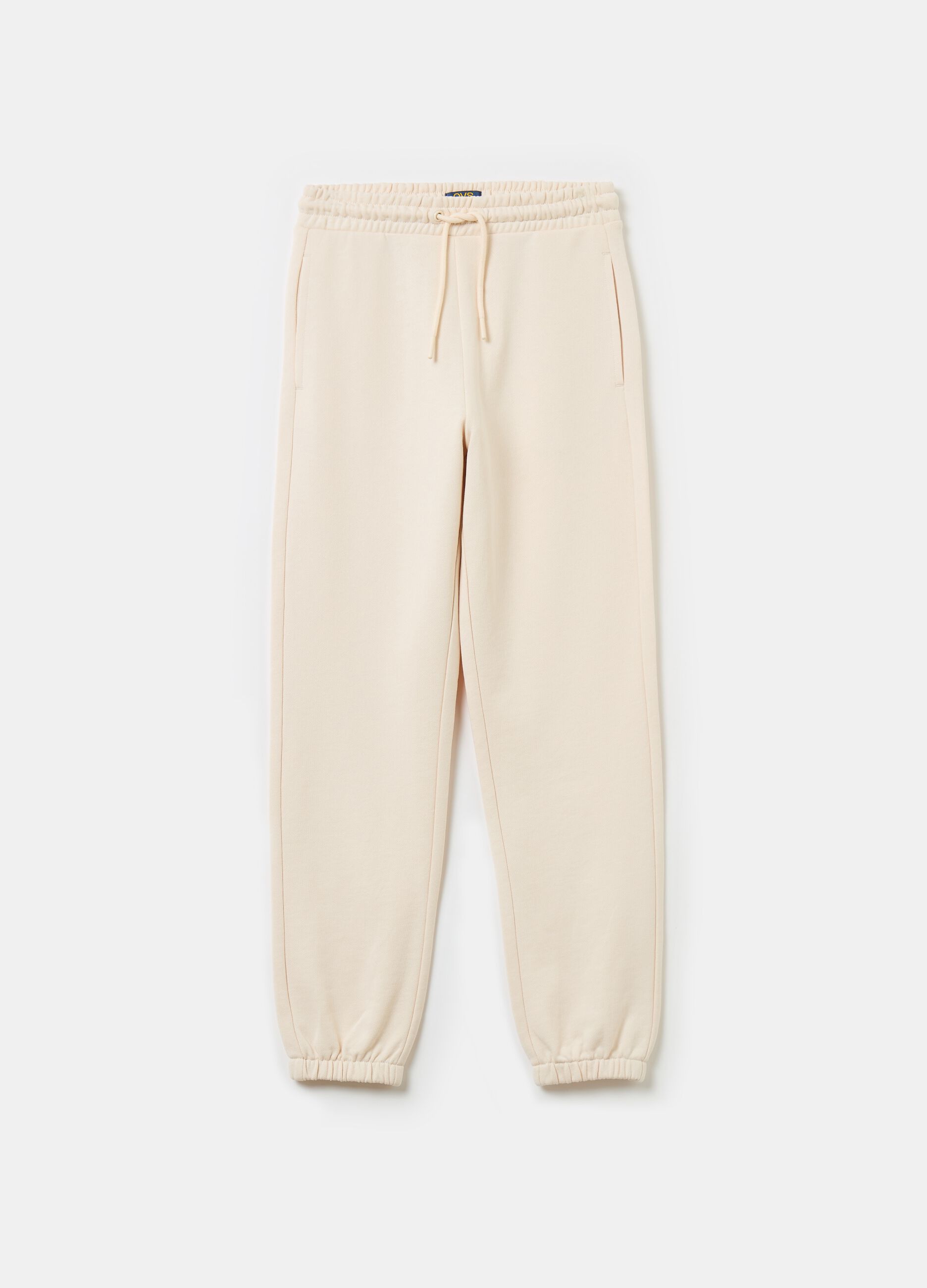 Essential joggers in organic cotton with drawstring