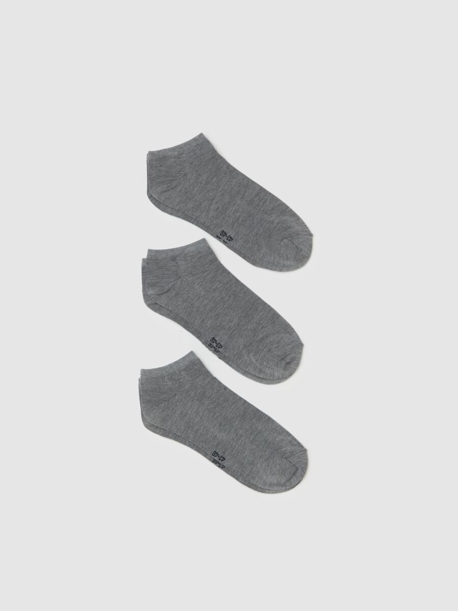 Three-pair pack short socks in bamboo viscose_0