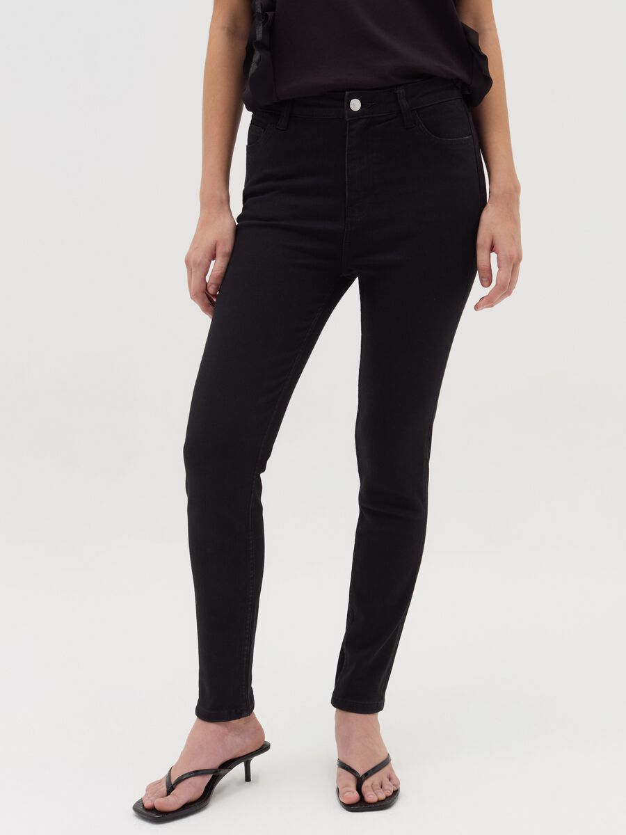 Skinny-fit jeans with five pockets_1