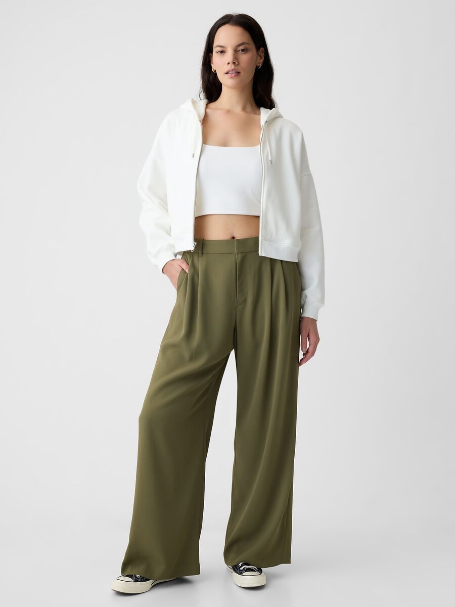 Wide-leg trousers with high waist and darts_3