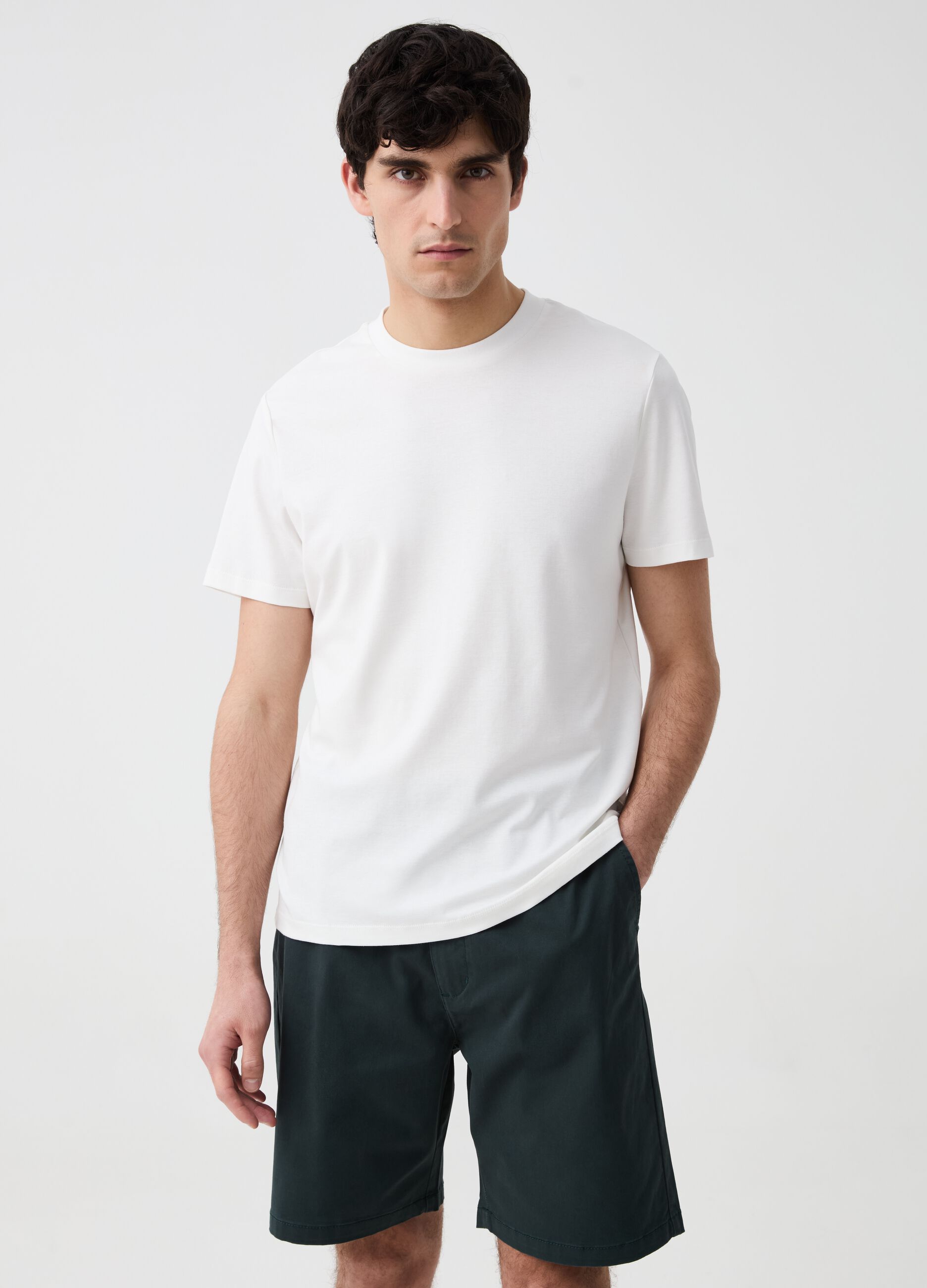 Ovs Bermuda jogger in cotone stretch