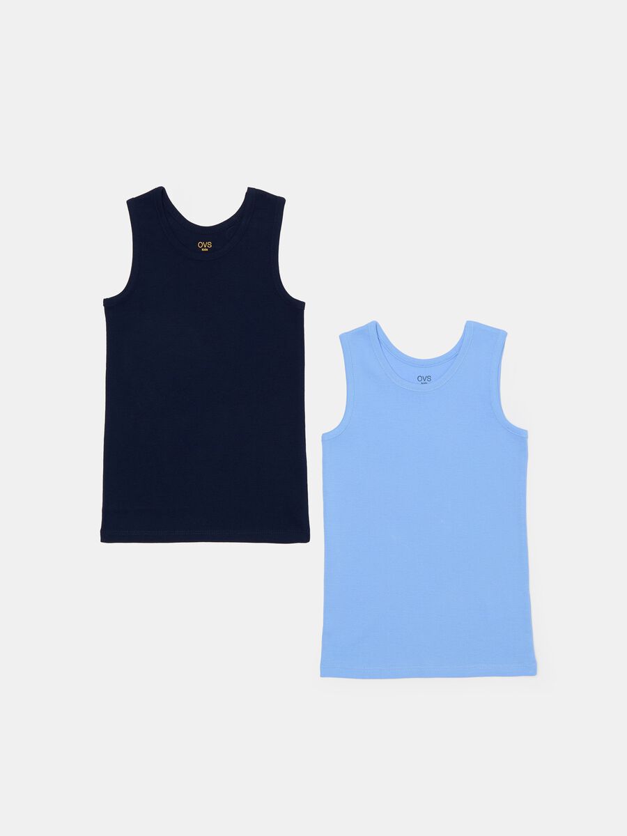 Two-pack racerback vests with ribbed edging_0