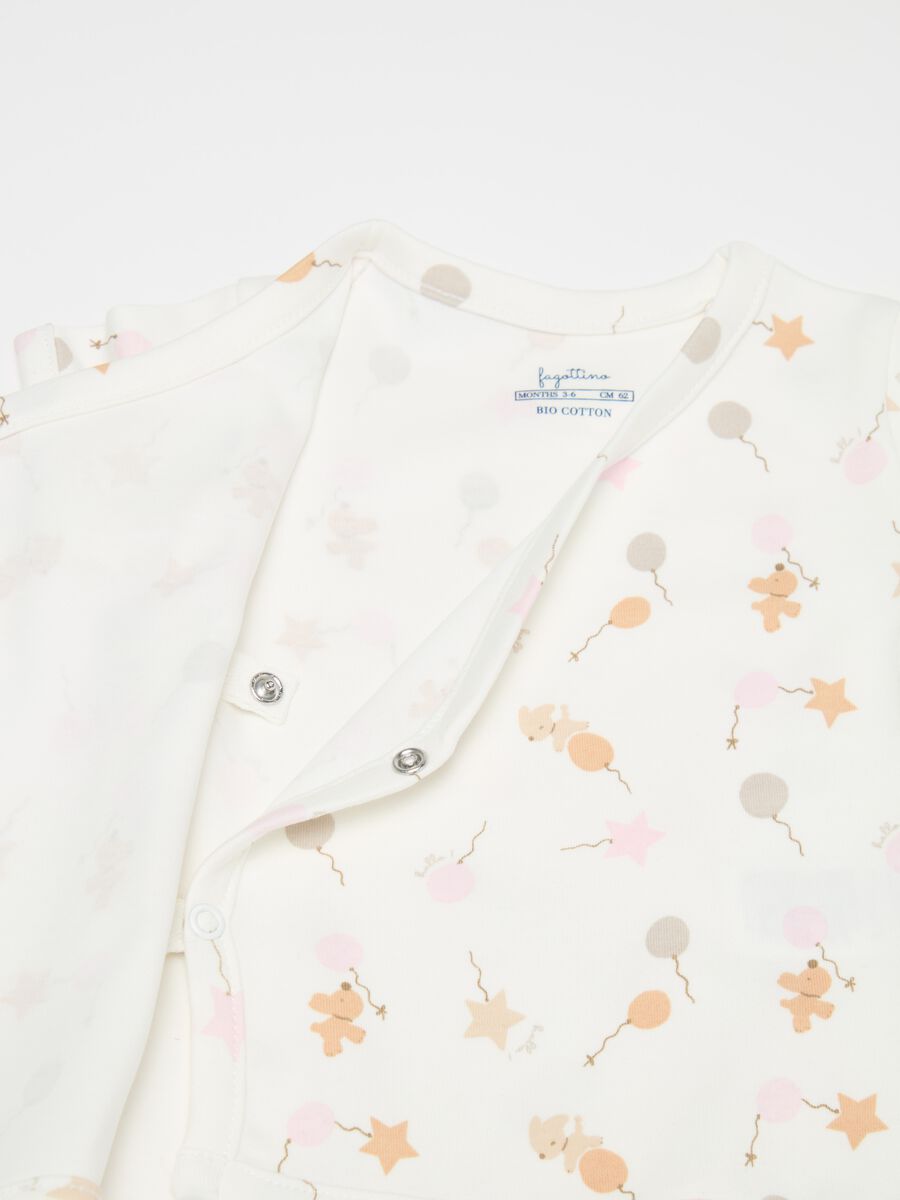 Two-pack organic cotton bodysuits with print_2