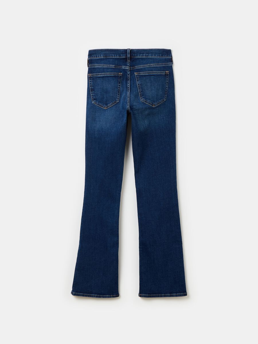 Bootcut flare-fit jeans with high waist_1