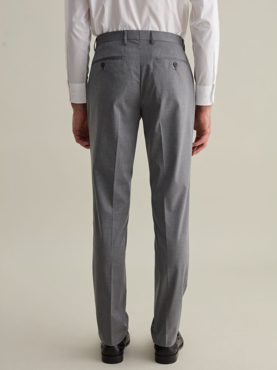 Pantalone slim fit in misto viscosa_2