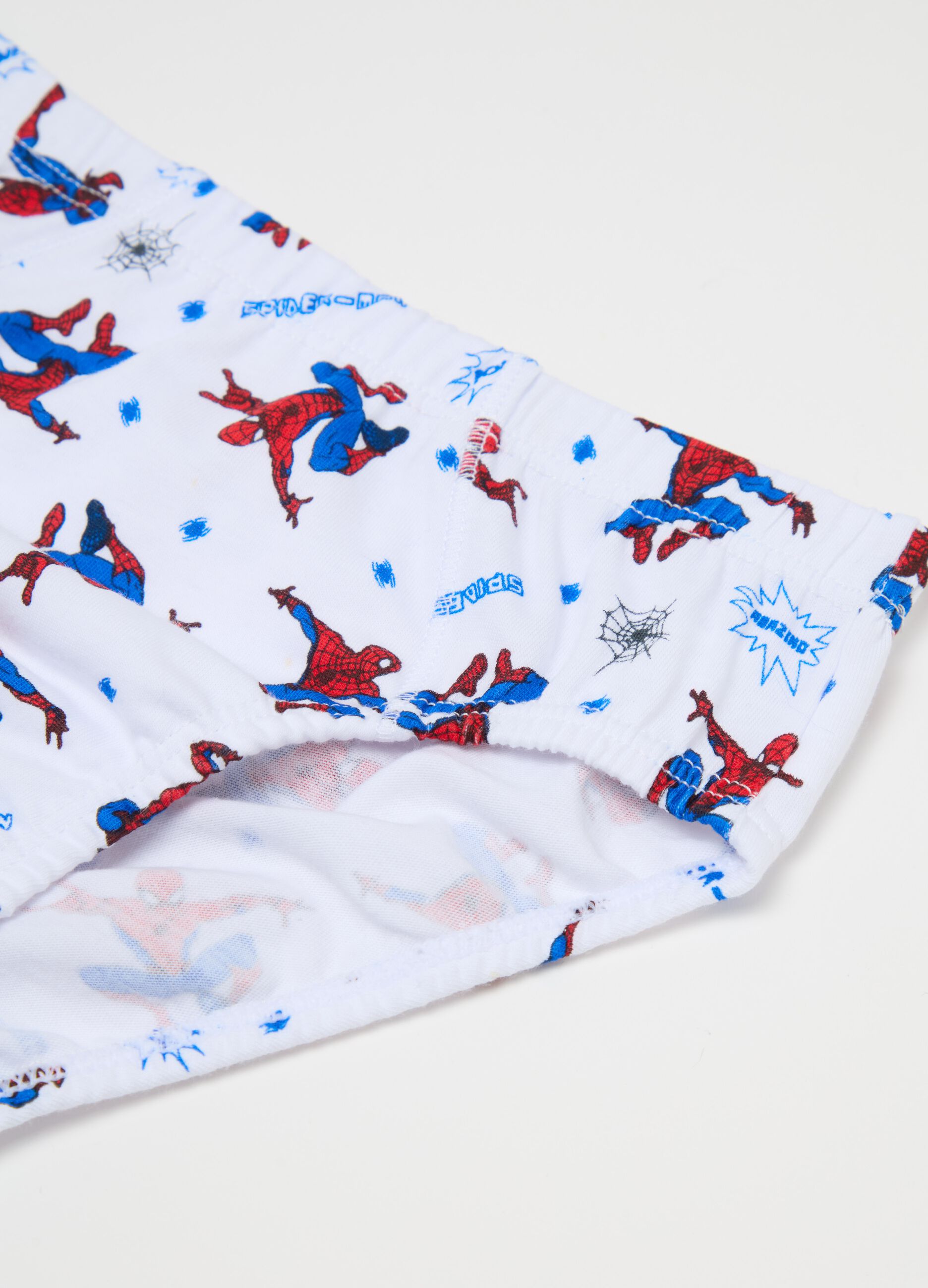 Set cinque slip in cotone bio Spider-Man