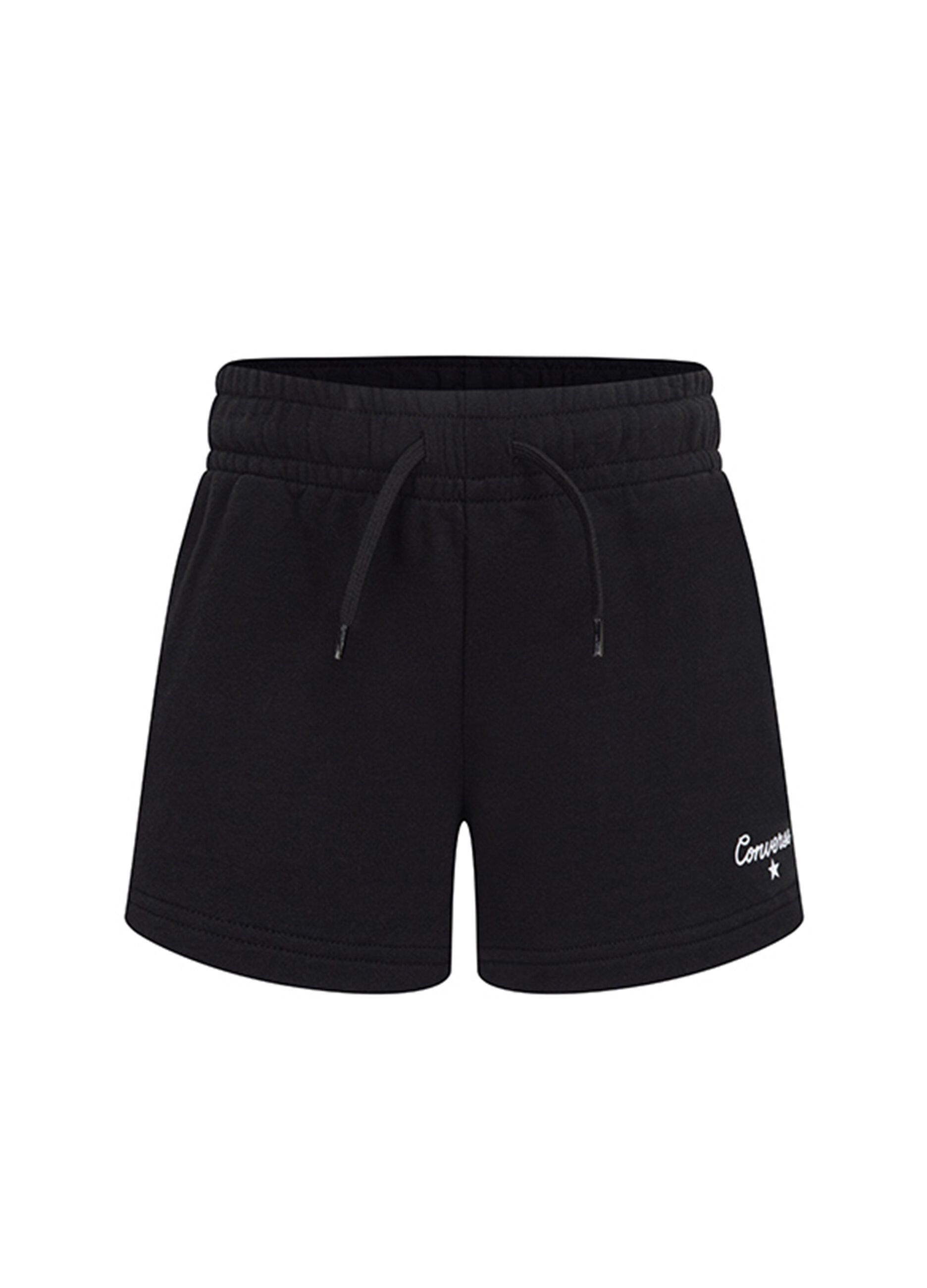 Cotton shorts with printed lettering