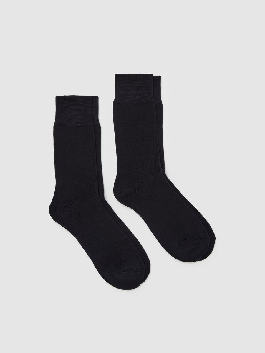 Two-pair pack short solid colour socks_0